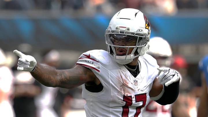 Sep 13, 2026; Inglewood, California, USA; Arizona Cardinals wide receiver Kendrick Bourne (17) reacts after making a first down catch against the Los Angeles Chargers during the first half at SoFi Stadium. Mandatory Credit: Kiyoshi Mio-Imagn Images Sep 13, 2026; Inglewood, California, USA; Arizona Cardinals wide receiver Kendrick Bourne (17) reacts after making a first down catch against the Los Angeles Chargers during the first half at SoFi Stadium. Mandatory Credit: Kiyoshi Mio-Imagn Images