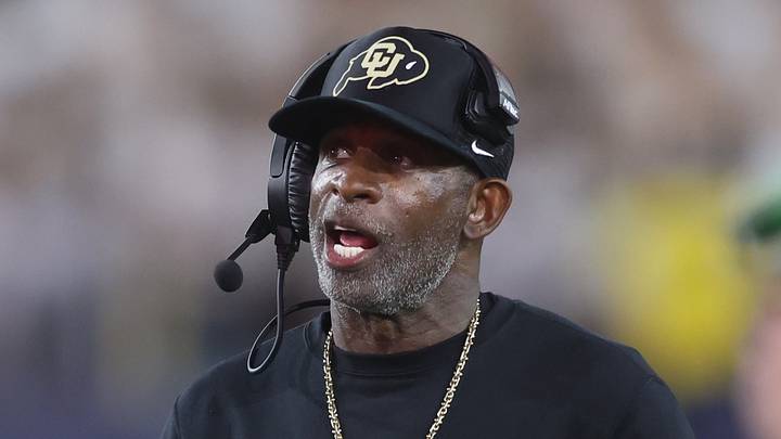 Sep 3, 2026; Atlanta, Georgia, USA; Colorado Buffaloes head coach Deion Sanders reacts in the first half against the Georgia Tech Yellow Jackets at Bobby Dodd Stadium at Hyundai Field. Mandatory Credit: Brett Davis-Imagn Images Sep 3, 2026; Atlanta, Georgia, USA; Colorado Buffaloes head coach Deion Sanders reacts in the first half against the Georgia Tech Yellow Jackets at Bobby Dodd Stadium at Hyundai Field. Mandatory Credit: Brett Davis-Imagn Images