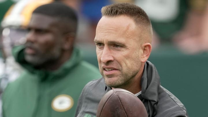 Green Bay Packers defensive coordinator Jeff Hafley is shown before their preseason game against there Seattle Seahawks. Green Bay Packers defensive coordinator Jeff Hafley is shown before their preseason game against there Seattle Seahawks.
