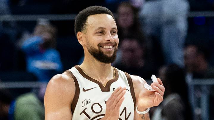 Golden State Warriors guard Stephen Curry (30) reacts against the Charlotte Hornets at Chase Center, Jan 17, 2026. Golden State Warriors guard Stephen Curry (30) reacts against the Charlotte Hornets at Chase Center, Jan 17, 2026.