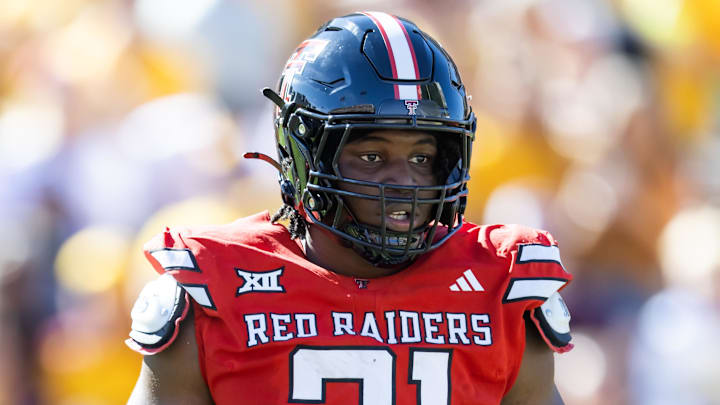 Oct 18, 2025; Tempe, Arizona, USA; Texas Tech Red Raiders linebacker David Bailey (31) against the Arizona State Sun Devils at Mountain America Stadium. Mandatory Credit: Mark J. Rebilas-Imagn Images