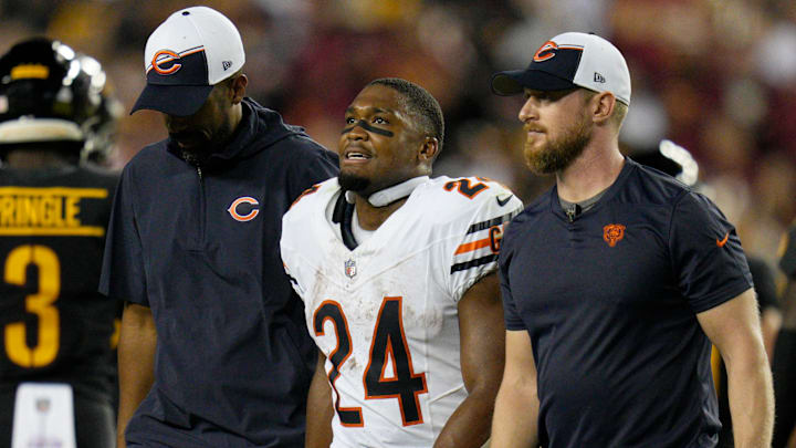 Chicago Bears running back Khalil Herbert