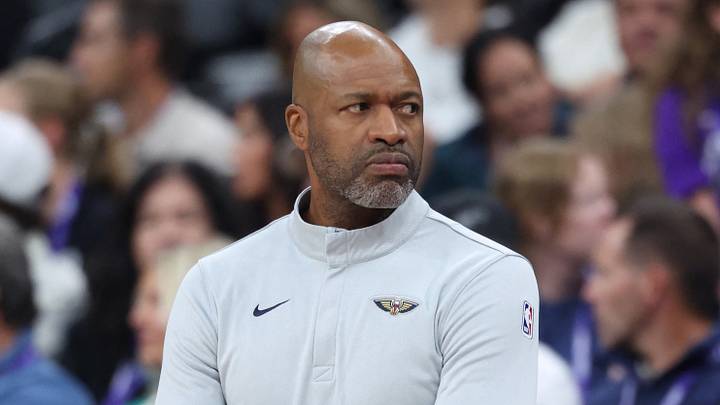 Oct 23, 2026; Salt Lake City, Utah, USA; New Orleans Pelicans head coach Jamahl Mosley looks on during the first half against the Utah Jazz at Delta Center. Mandatory Credit: Rob Gray-Imagn Images Oct 23, 2026; Salt Lake City, Utah, USA; New Orleans Pelicans head coach Jamahl Mosley looks on during the first half against the Utah Jazz at Delta Center. Mandatory Credit: Rob Gray-Imagn Images