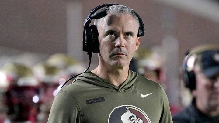 Nov 15, 2025; Tallahassee, Florida, USA; Florida State Seminoles head coach Mike Norvell during the second half against the Virginia Tech Hokies at Doak S. Campbell Stadium. Mandatory Credit: Melina Myers-Imagn Images Nov 15, 2025; Tallahassee, Florida, USA; Florida State Seminoles head coach Mike Norvell during the second half against the Virginia Tech Hokies at Doak S. Campbell Stadium. Mandatory Credit: Melina Myers-Imagn Images