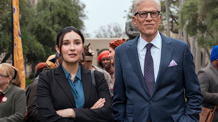 A Man on the Inside. (L to R) Lilah Richcreek Estrada as Julie, Ted Danson as Charles in episode 204 of A Man on the Inside A Man on the Inside. (L to R) Lilah Richcreek Estrada as Julie, Ted Danson as Charles in episode 204 of A Man on the Inside