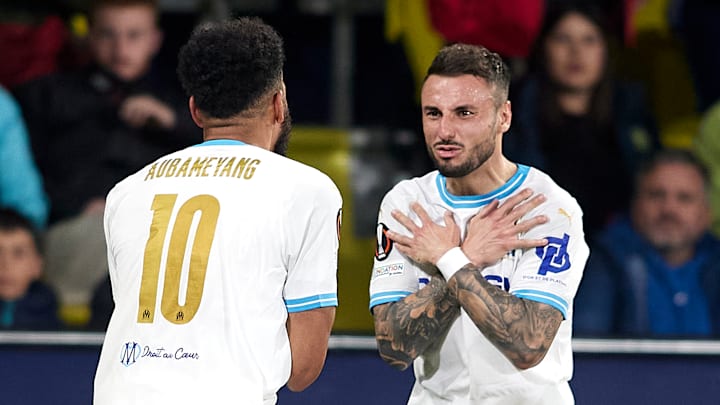 Jonathan Clauss et Pierre-Emerick Aubameyang, OM