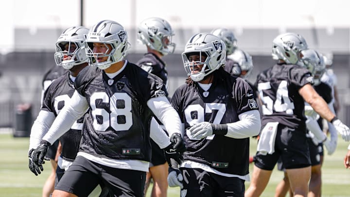 Las Vegas Raiders DTs Treven Ma'ae, Tonka Hemingway Las Vegas Raiders DTs Treven Ma'ae, Tonka Hemingway