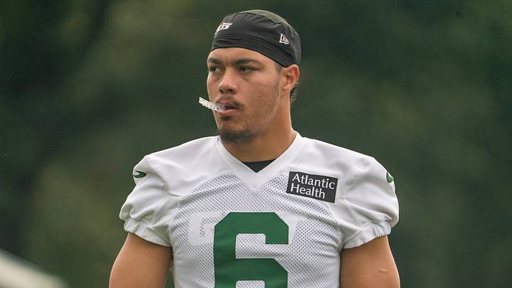 New York Jets safety Dane Belton New York Jets safety Dane Belton