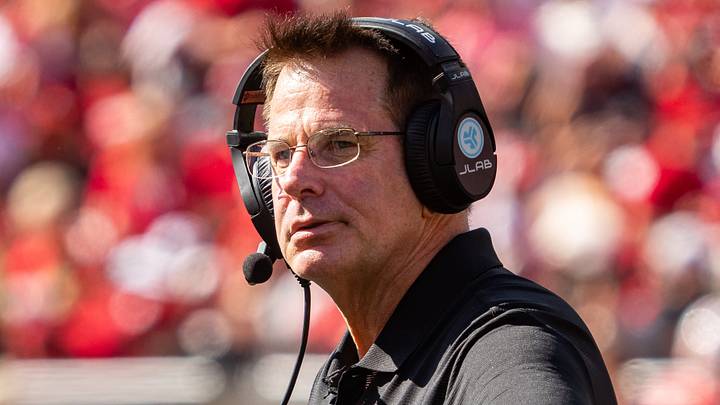 Oct 10, 2026; Lincoln, Nebraska, USA; Indiana Hoosiers head coach Curt Cignetti looks on during a timeout against the Nebraska Cornhuskers during the second quarter at Memorial Stadium. Mandatory Credit: Dylan Widger-Imagn Images Oct 10, 2026; Lincoln, Nebraska, USA; Indiana Hoosiers head coach Curt Cignetti looks on during a timeout against the Nebraska Cornhuskers during the second quarter at Memorial Stadium. Mandatory Credit: Dylan Widger-Imagn Images