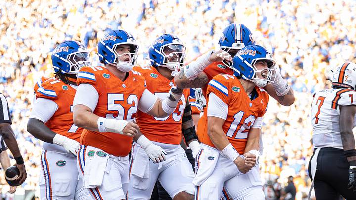 Aaron Philo accounted for three touchdowns in Florida's win over Campbell. Aaron Philo accounted for three touchdowns in Florida's win over Campbell.