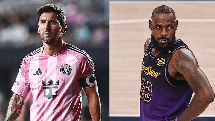 Lionel Messi y Lebron James Lionel Messi y Lebron James