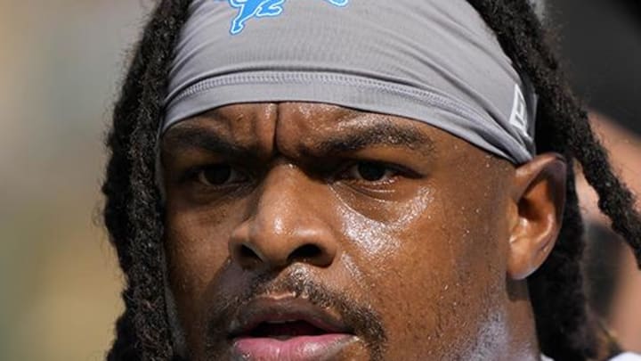 Detroit Lions defensive end Tyler Lacy