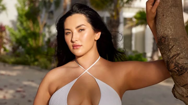 Yumi Nu was photographed by Derek Kettela in Belize. Swimsuit by JMP The Label.