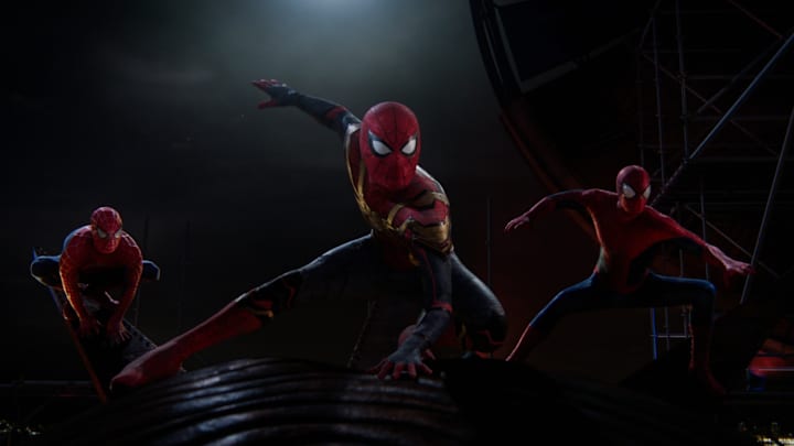 Spider-Man from the multiverse in Columbia Pictures SPIDER-MAN: NO WAY HOME.