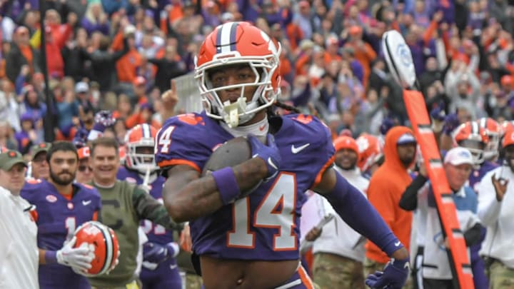 Clemson Tigers cornerback Shelton Lewis had an interception return for a touchdown as a freshman in 2023.