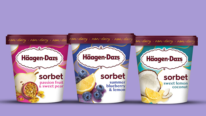 Häagen-Dazs adds three new sorbet flavors to its line