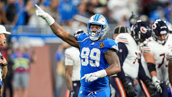 Detroit Lions defensive end Za'Darius Smith (99). Detroit Lions defensive end Za'Darius Smith (99).