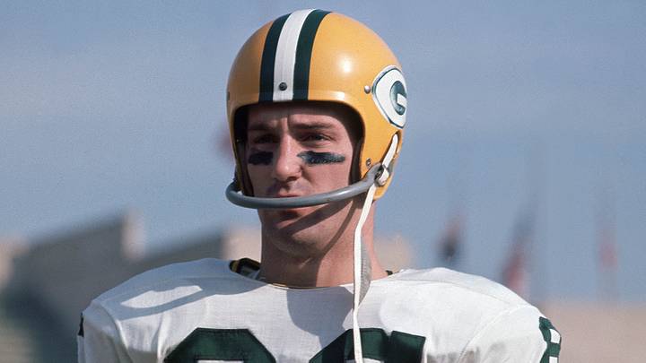 Green Bay Packers receiver Boyd Dowler in 1959 against the Los Angeles Rams; Darryl Norenberg-USA TODAY Sports