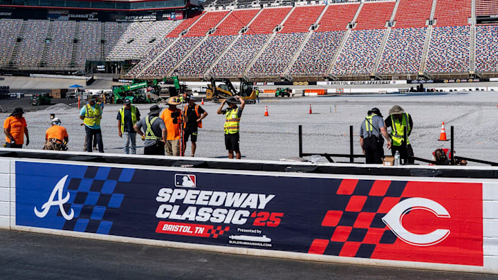 The Braves and Reds will play in the Speedway Classic on Aug. 2.