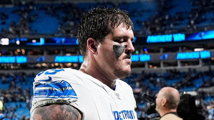 Detroit Lions offensive lineman Tate Ratledge (69). Detroit Lions offensive lineman Tate Ratledge (69).