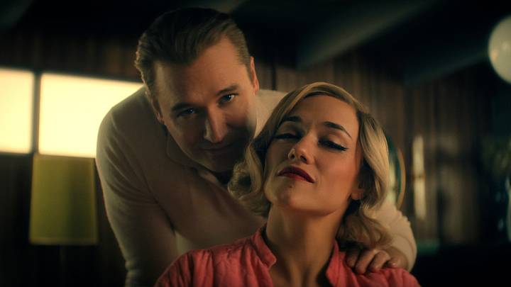 The Boroughs. (L to R) Seth Numrich as Blaine Shaw, Alice Kremelberg as Anneliese Shaw in The Boroughs. Cr. Courtesy of Netflix © 2026
