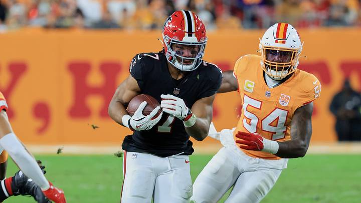 Atlanta Falcons running back Bijan Robinson needs to get going in what could be sloppy conditions in Tampa.