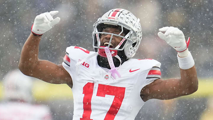 Ohio State Buckeyes wide receiver Carnell Tate is projected to be a top-10 overall pick in the 2026 NFL Draft. 