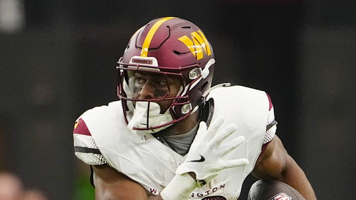 Washington Commanders running back Jeremy McNichols.