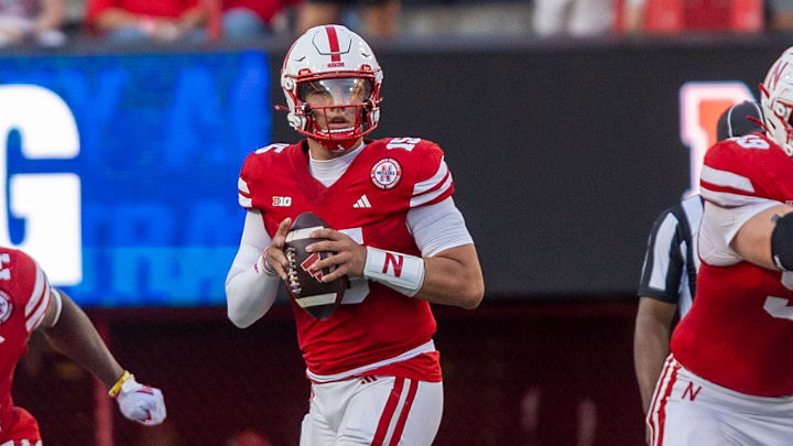 Nebraska quarterback Dylan Raiola. 