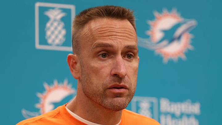 Miami Dolphins head coach Jeff Hafley Miami Dolphins head coach Jeff Hafley