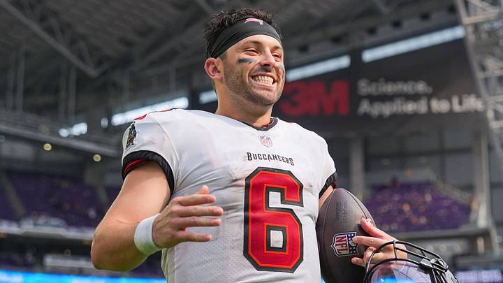 The Buccaneers just took a chip OFF of Baker Mayfield's shoulder. The Buccaneers just took a chip OFF of Baker Mayfield's shoulder.
