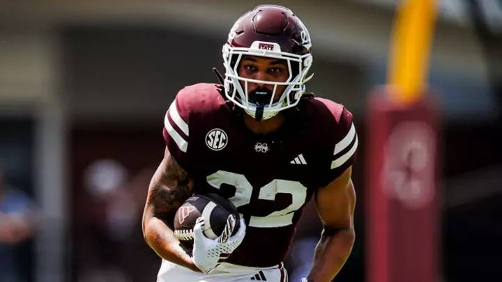 Mississippi State Running Back Xavier Gayten (#22) during the 2025 Spring Game at Davis Wade Stadium at Scott Field in Starkville, MS. Mississippi State Running Back Xavier Gayten (#22) during the 2025 Spring Game at Davis Wade Stadium at Scott Field in Starkville, MS.