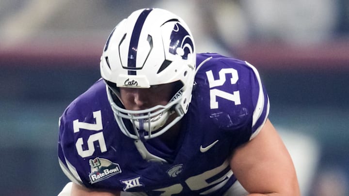 Kansas State Wildcats offensive lineman Sam Hecht Kansas State Wildcats offensive lineman Sam Hecht
