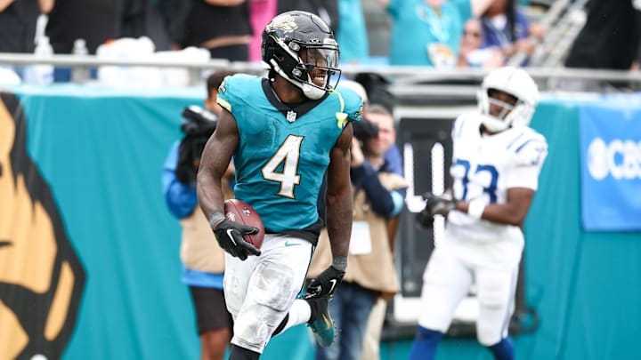 Jacksonville Jaguars running back Tank Bigsby Jacksonville Jaguars running back Tank Bigsby