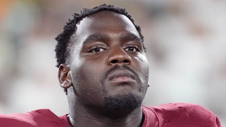 Washington Commanders offensive lineman Chris Paul Washington Commanders offensive lineman Chris Paul