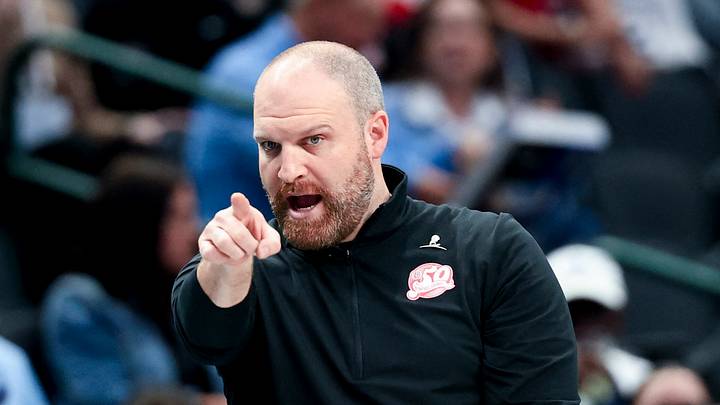 Memphis Grizzlies head coach Taylor Jenkins reacts during the game against the Dallas Mavericks at American Airlines Center on March 7, 2025.