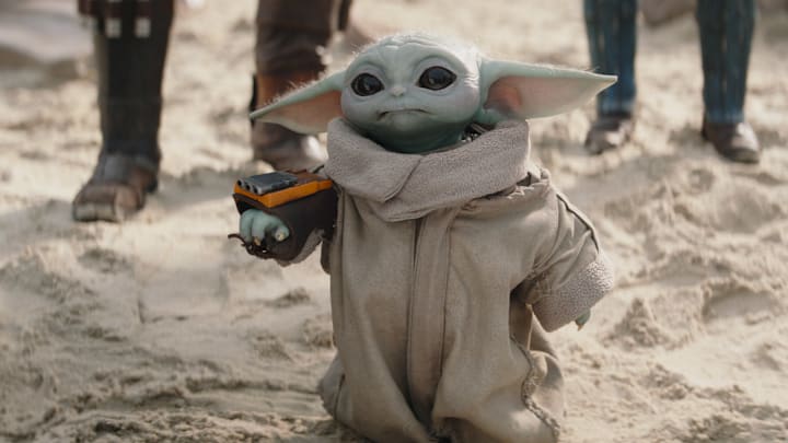 Grogu in Lucasfilm's THE MANDALORIAN, season three, exclusively on Disney+. ©2023 Lucasfilm Ltd. & TM. All Rights Reserved.