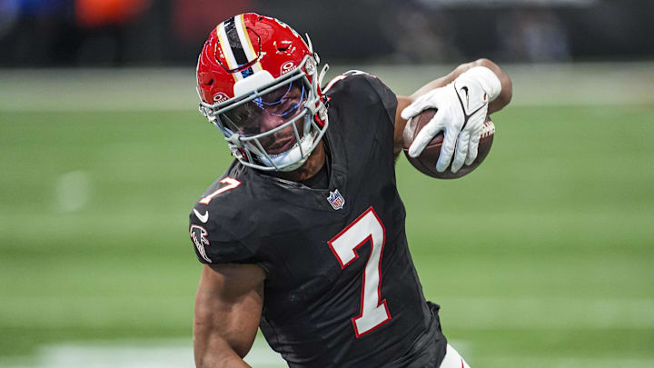 Falcons RB Bijan Robinson will be the consensus top running back in 2025 fantasy dynasty redrafts. 