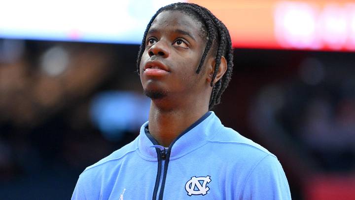 Feb 21, 2026; Syracuse, New York, USA; North Carolina Tar Heels forward Caleb Wilson (8) looks on prior to the game against the Syracuse Orange at the JMA Wireless Dome. Mandatory Credit: Rich Barnes-Imagn Images Feb 21, 2026; Syracuse, New York, USA; North Carolina Tar Heels forward Caleb Wilson (8) looks on prior to the game against the Syracuse Orange at the JMA Wireless Dome. Mandatory Credit: Rich Barnes-Imagn Images