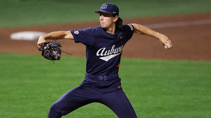 Jake Marciano allowed only two hits in 7 shutout innings as the Auburn Tigers opened SEC play with a 2-0 road win over Mizzou.