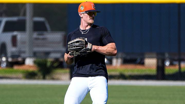 Detroit Tigers outfielder Ben Malgeri practices during spring training at TigerTown in Lakeland, Fla. on Thursday, Feb. 19, 2026.