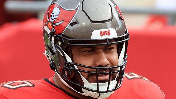 Dec 7, 2025; Tampa, Florida, USA; Tampa Bay Buccaneers defensive tackle Vita Vea (50) prior to the game against the New Orleans Saints at Raymond James Stadium. Mandatory Credit: Kim Klement Neitzel-Imagn Images Dec 7, 2025; Tampa, Florida, USA; Tampa Bay Buccaneers defensive tackle Vita Vea (50) prior to the game against the New Orleans Saints at Raymond James Stadium. Mandatory Credit: Kim Klement Neitzel-Imagn Images