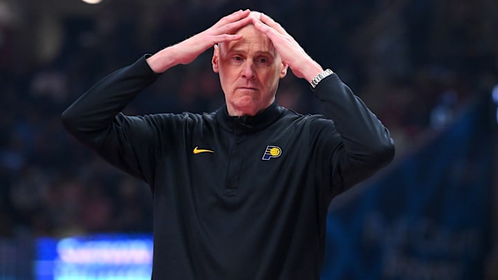Indiana Pacers head coach Rick Carlisle during a game against the Cleveland Cavaliers. Indiana Pacers head coach Rick Carlisle during a game against the Cleveland Cavaliers.