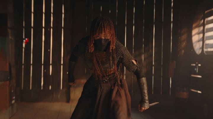 Mae (Amandla Stenberg) in Lucasfilm's THE ACOLYTE, exclusively on Disney+. ©2024 Lucasfilm Ltd. & TM. All Rights Reserved.