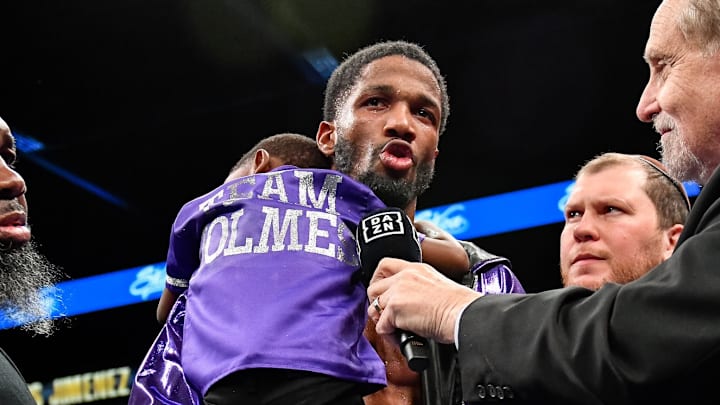 Holmes after this recent win for an in the ring interview