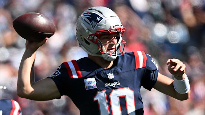 Patriots QB Drake Maye has a plus fantasy matchup against the Buffalo Bills in Week 5.