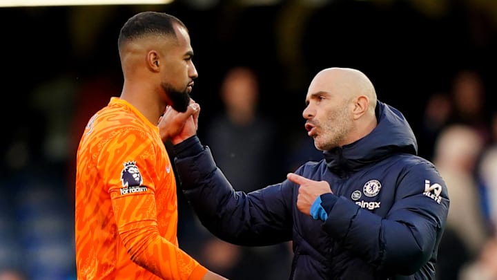 Enzo Maresca in conversation with Chelsea goalkeeper Robert Sanchez after their 2-1 win over Newcastle United Enzo Maresca in conversation with Chelsea goalkeeper Robert Sanchez after their 2-1 win over Newcastle United