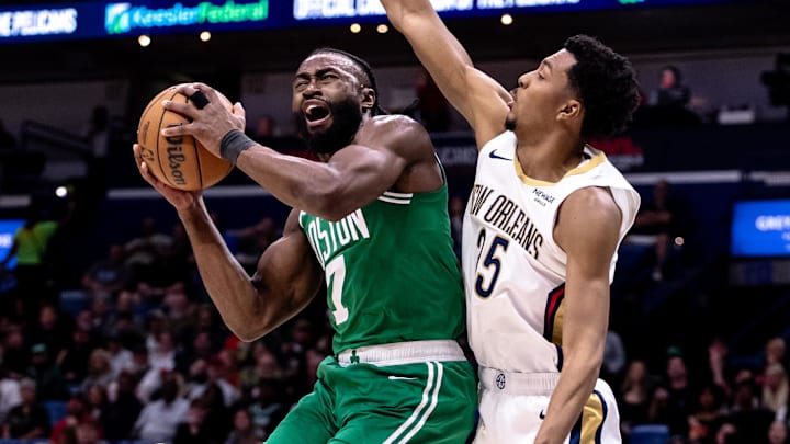 Boston Celtics, New Orleans Pelicans, Kristaps Porzingis, Jayson Tatum, Jaylen Brown, Trey Murphy III