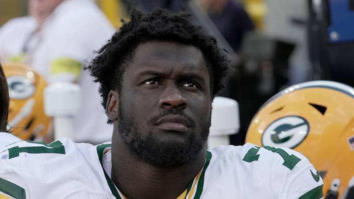 Green Bay Packers offensive tackle Anthony Belton (71) 