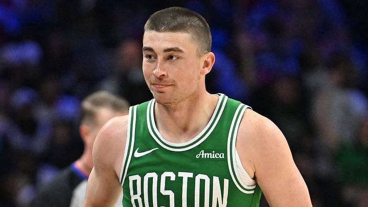 Apr 26, 2026; Philadelphia, Pennsylvania, USA; Boston Celtics guard Payton Pritchard (11) reacts after making a three point basket against the Philadelphia 76ers during the second half at Xfinity Mobile Arena. Mandatory Credit: Eric Hartline-Imagn Images Apr 26, 2026; Philadelphia, Pennsylvania, USA; Boston Celtics guard Payton Pritchard (11) reacts after making a three point basket against the Philadelphia 76ers during the second half at Xfinity Mobile Arena. Mandatory Credit: Eric Hartline-Imagn Images